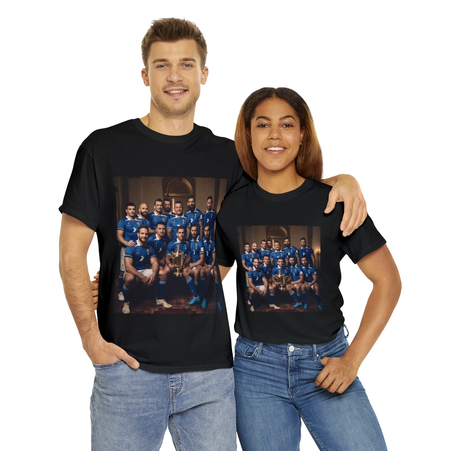 Italy World Cup photoshoot - dark shirts