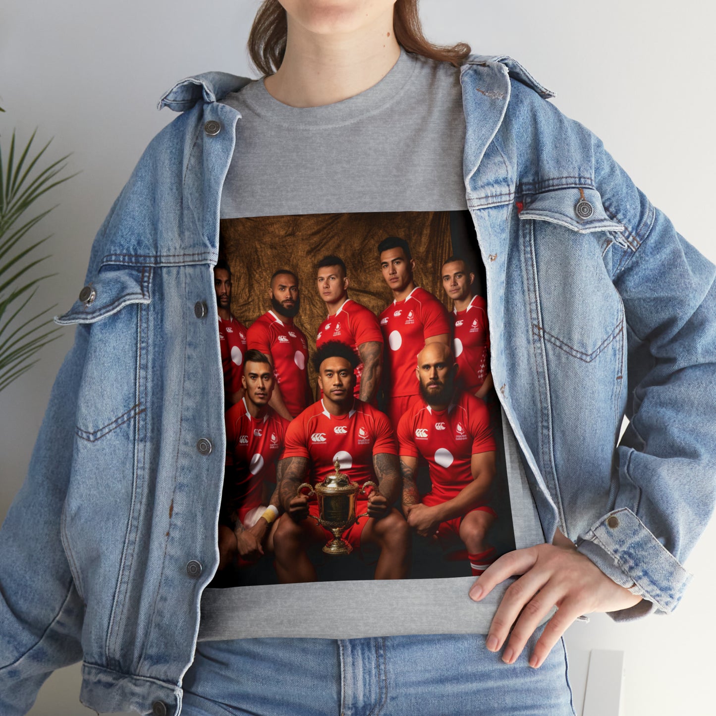 Tonga RWC photoshoot - light shirts