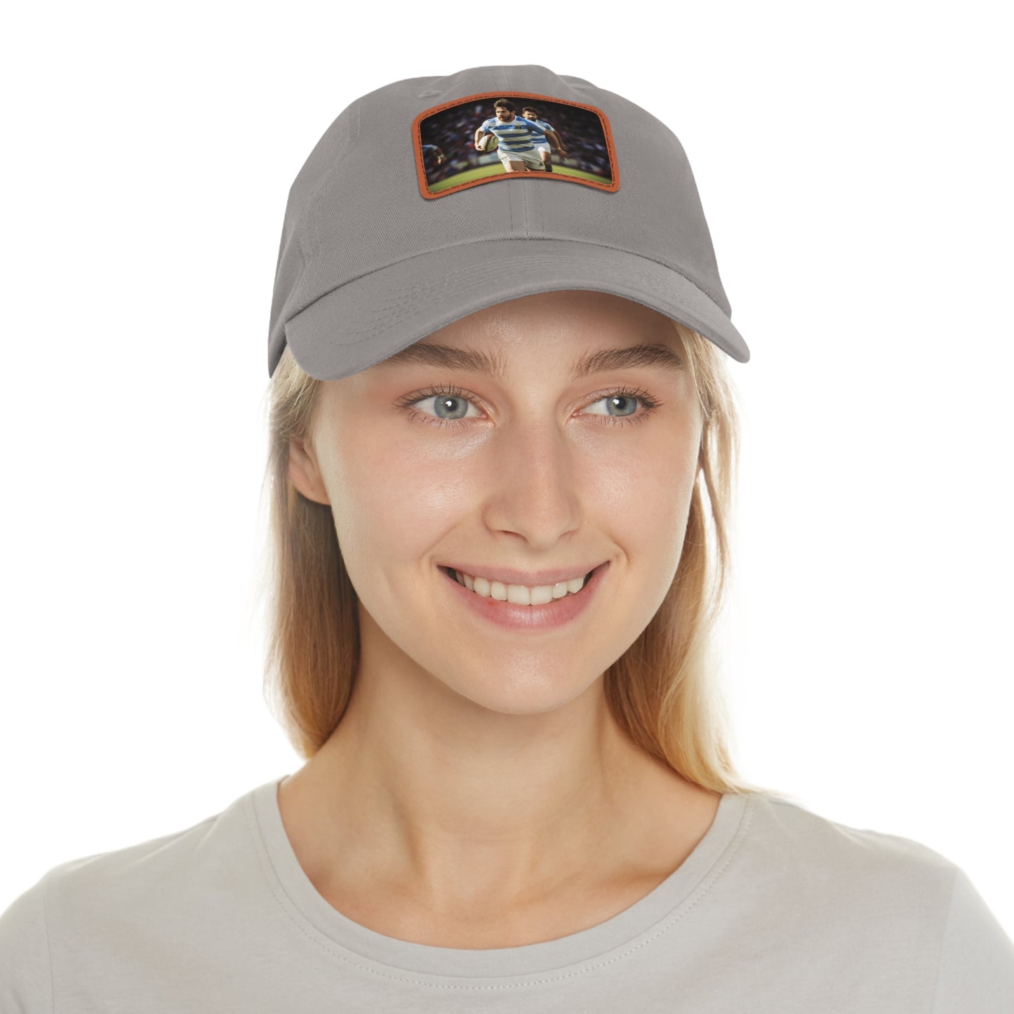 Rugby Messi Rectangle Leather Patch Hat