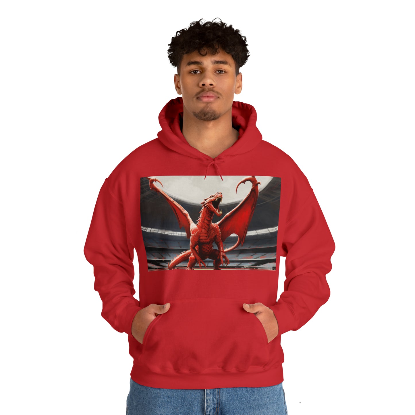 Welsh Dragon - dark hoodies