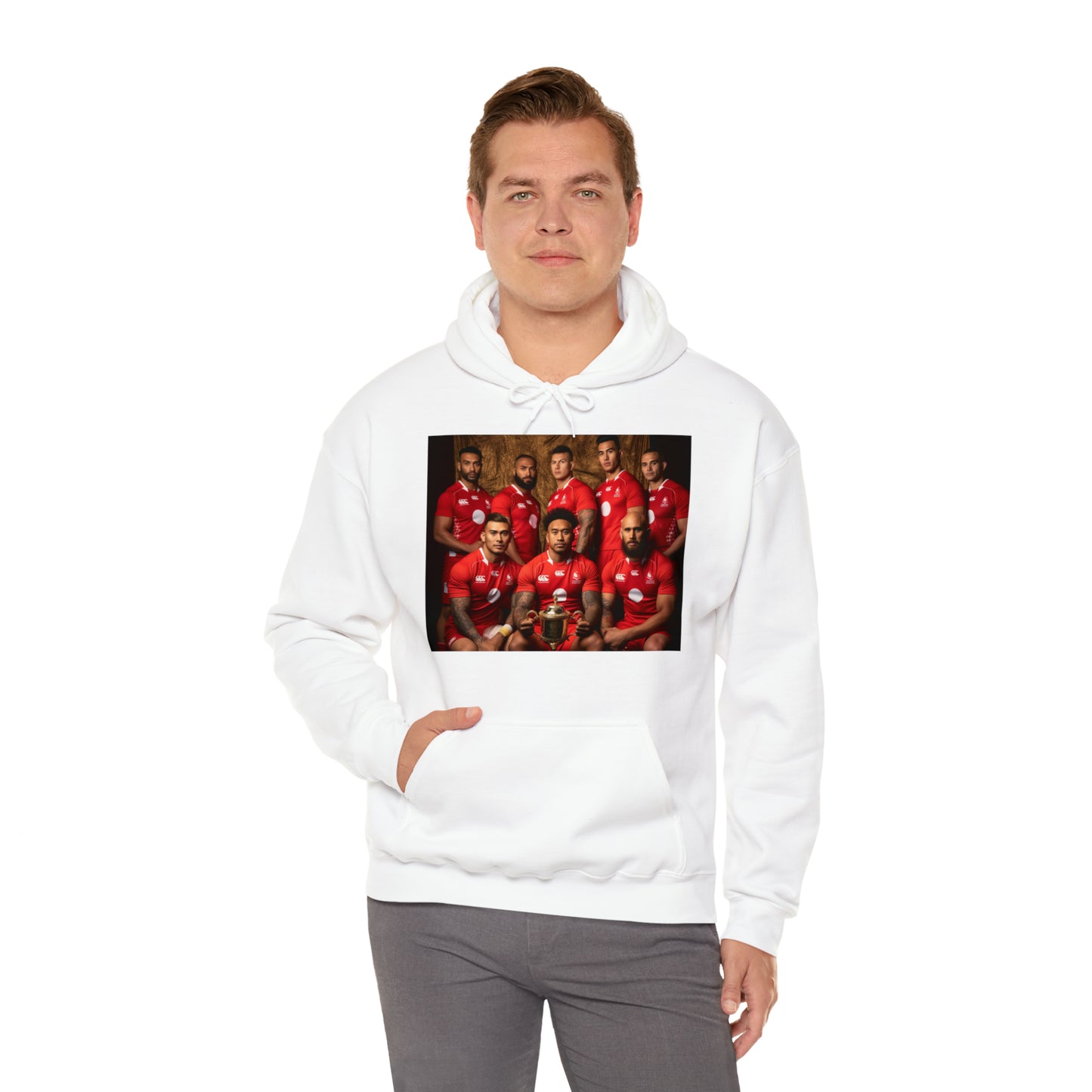 Tonga RWC photoshoot - light hoodies