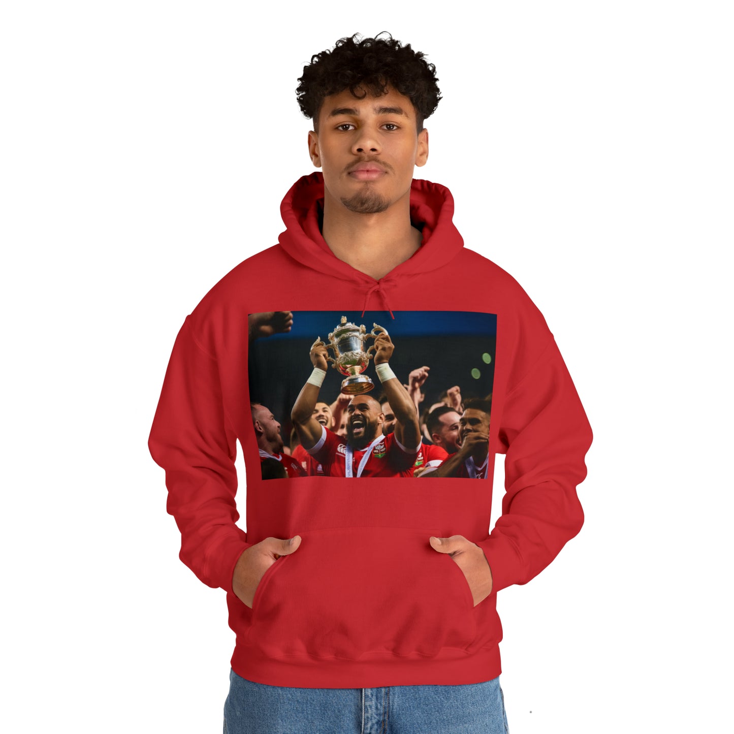 Tonga lifting the RWC - dark hoodies
