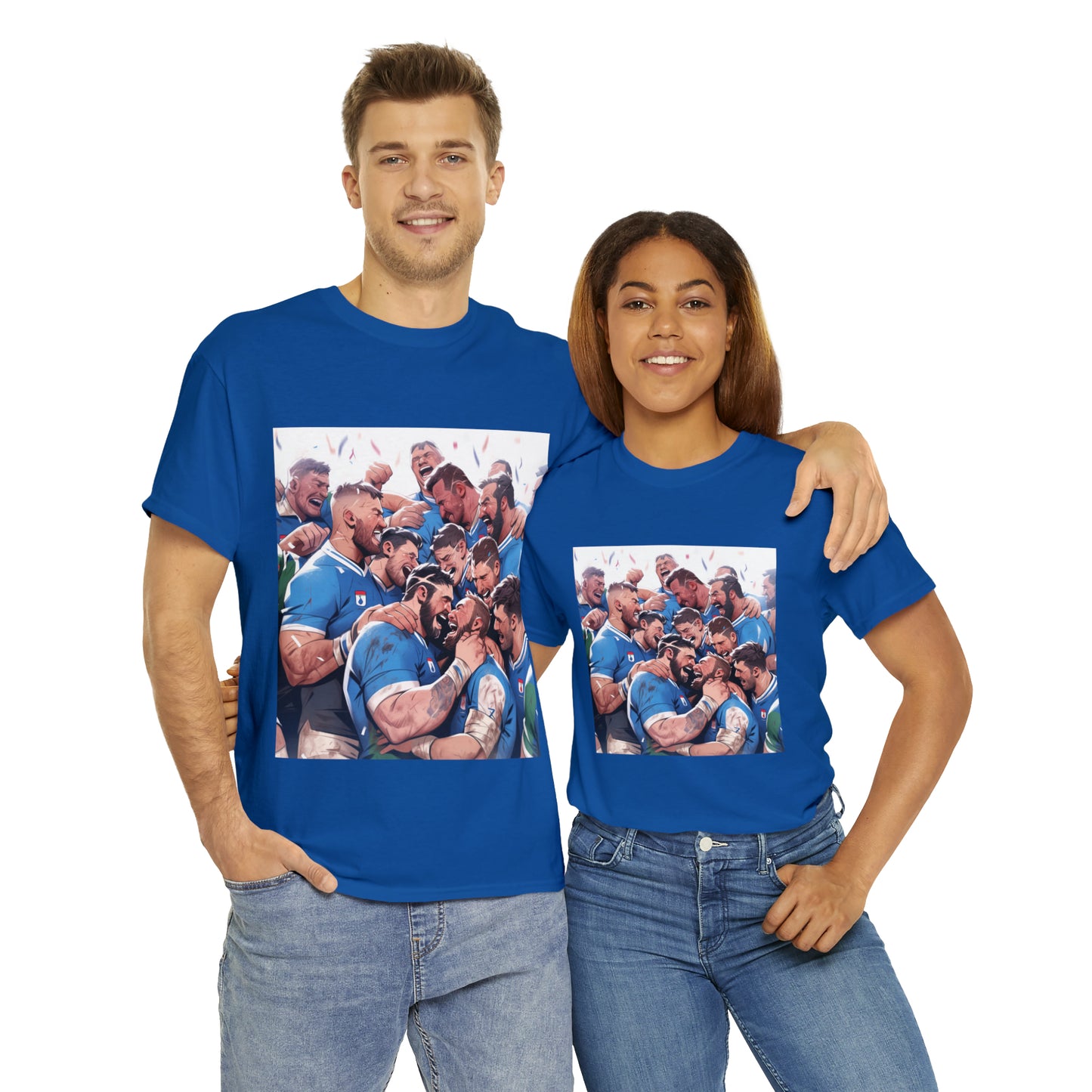 Post Match Italy - dark shirts