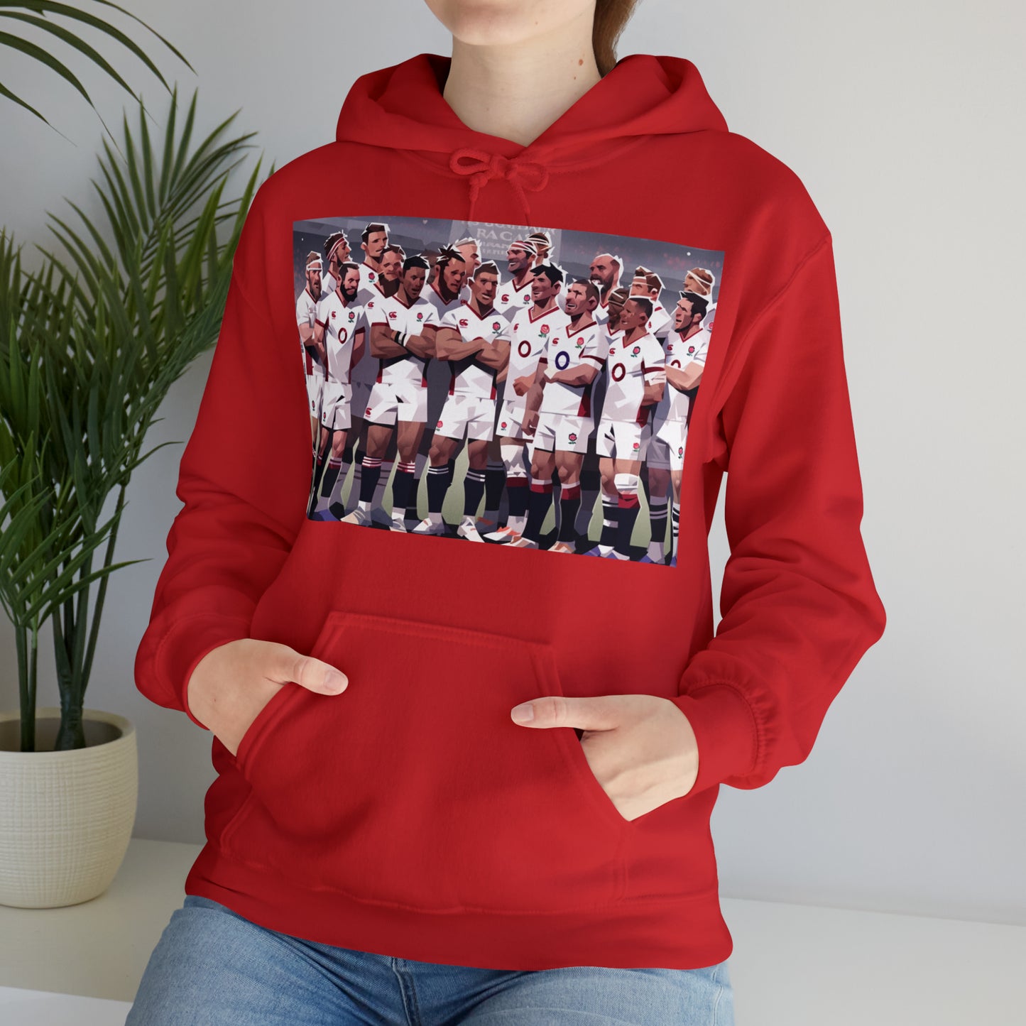 England Full Team - dark hoodies