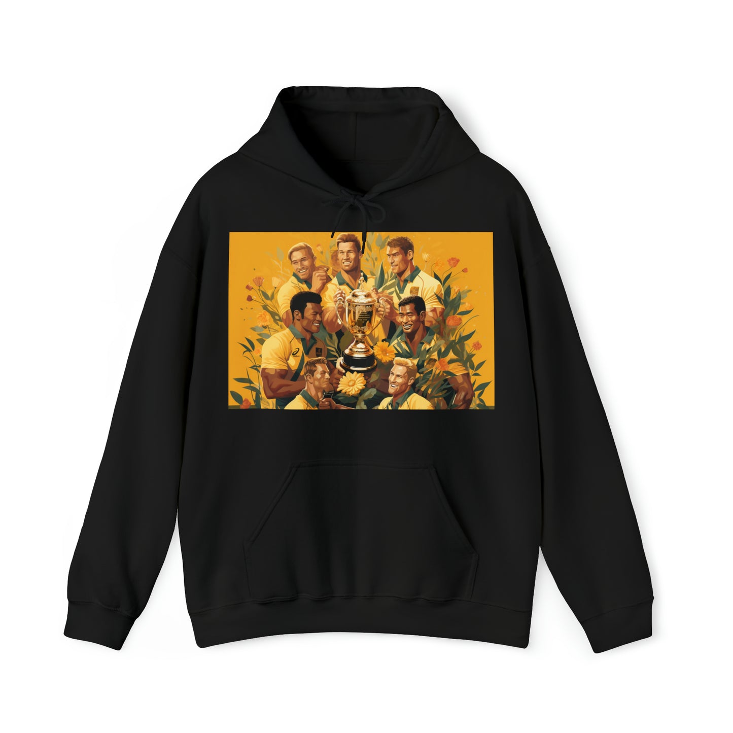 Australia celebrating with RWC - black hoodie
