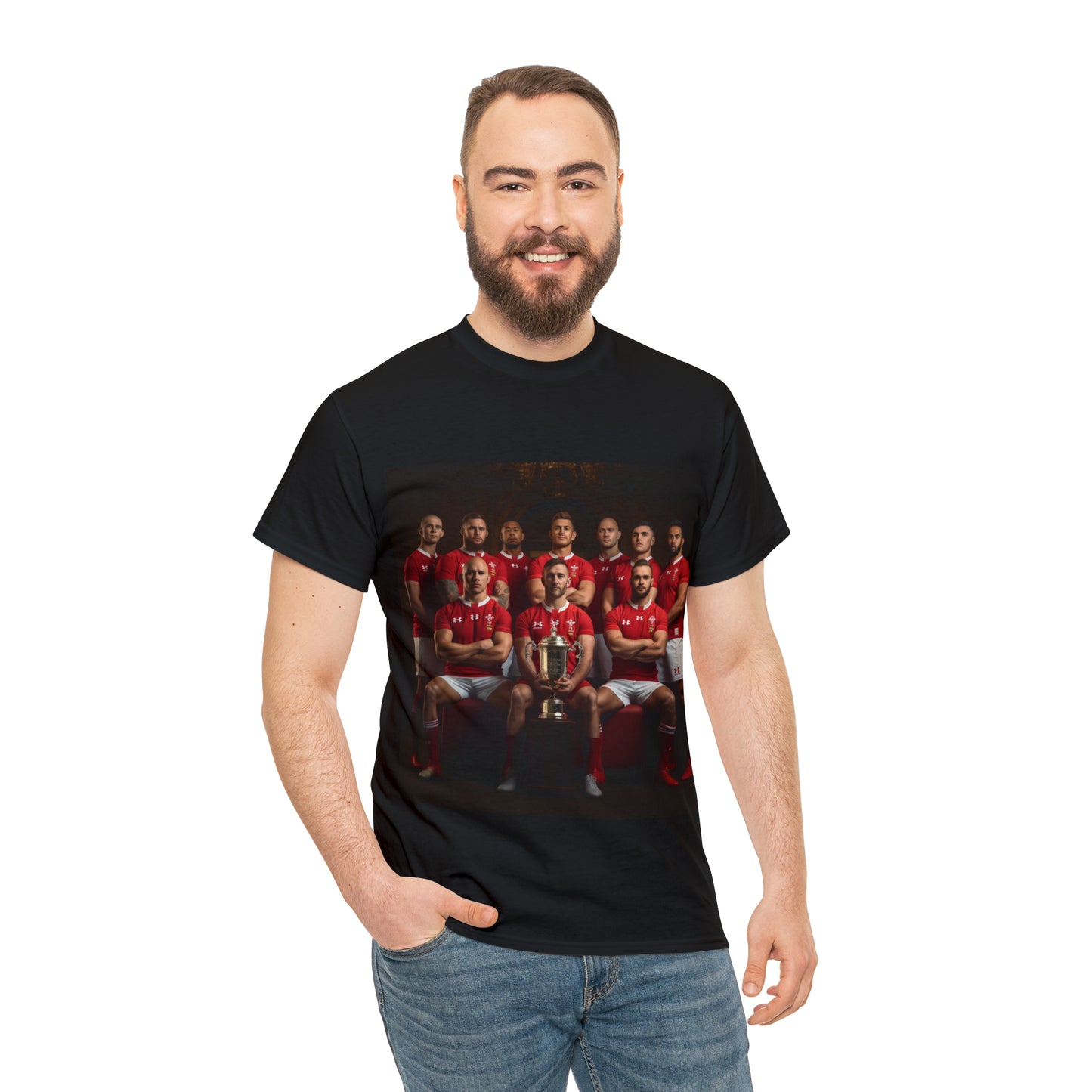 Wales RWC Photoshoot - dark shirts
