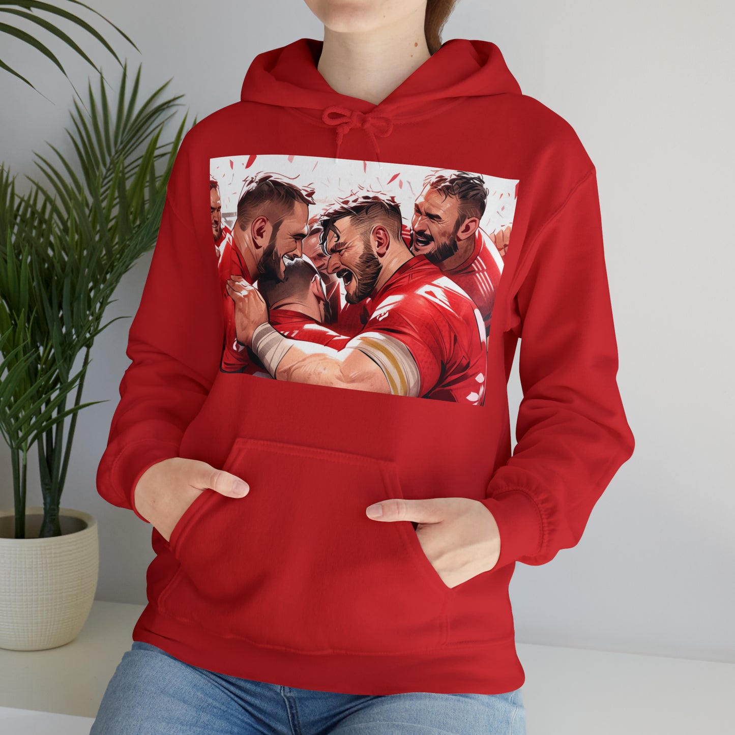 Post Match Wales - dark hoodies