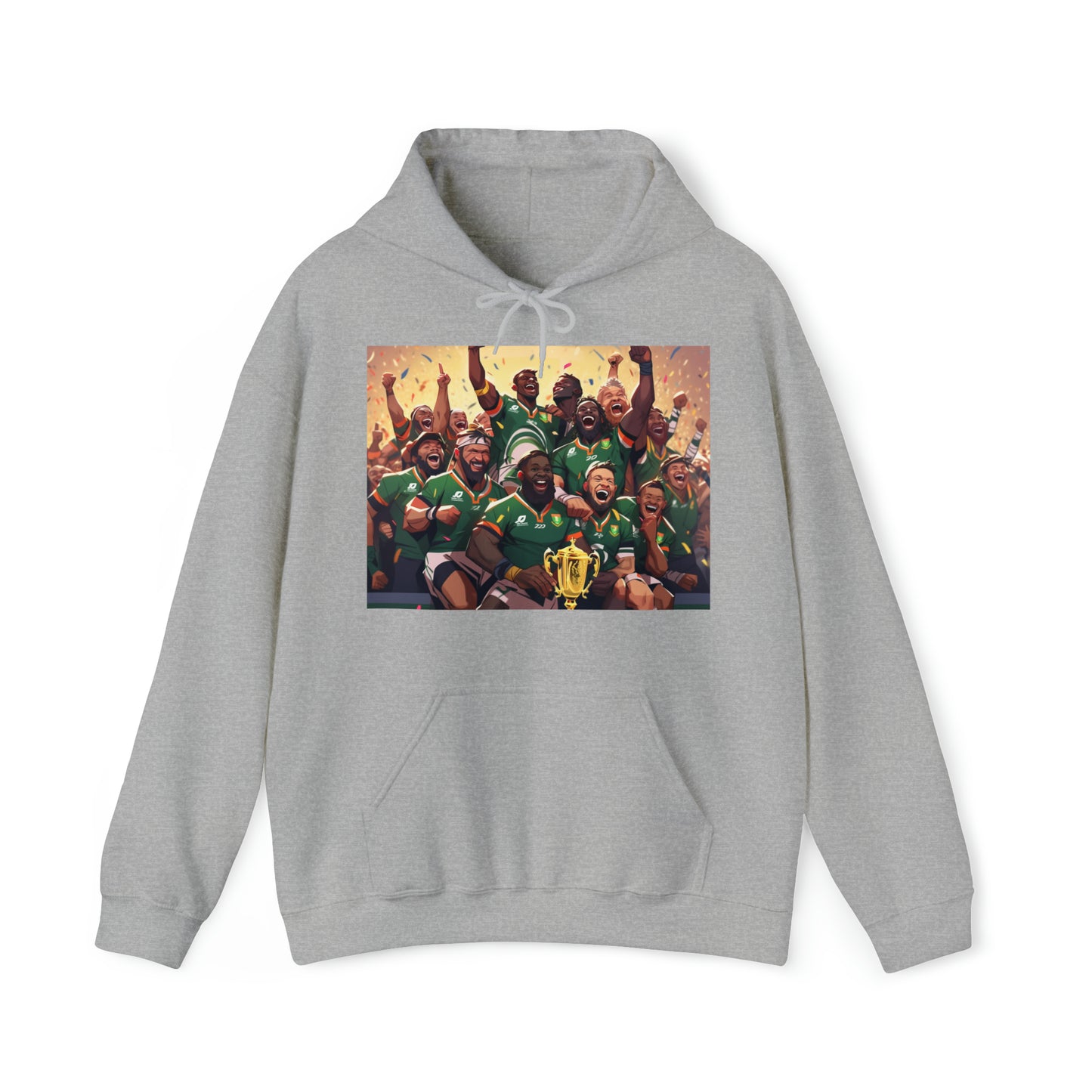 Springboks Celebrating with RWC - light hoodies