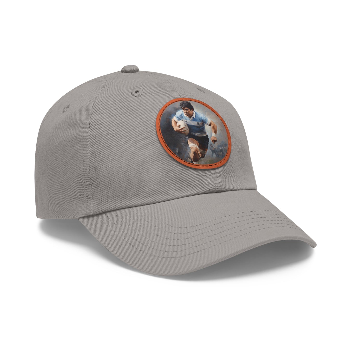 Rugby Maradona Round Leather Patch Hat