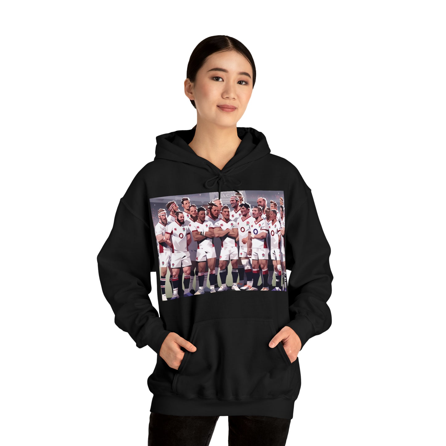 England Full Team - dark hoodies