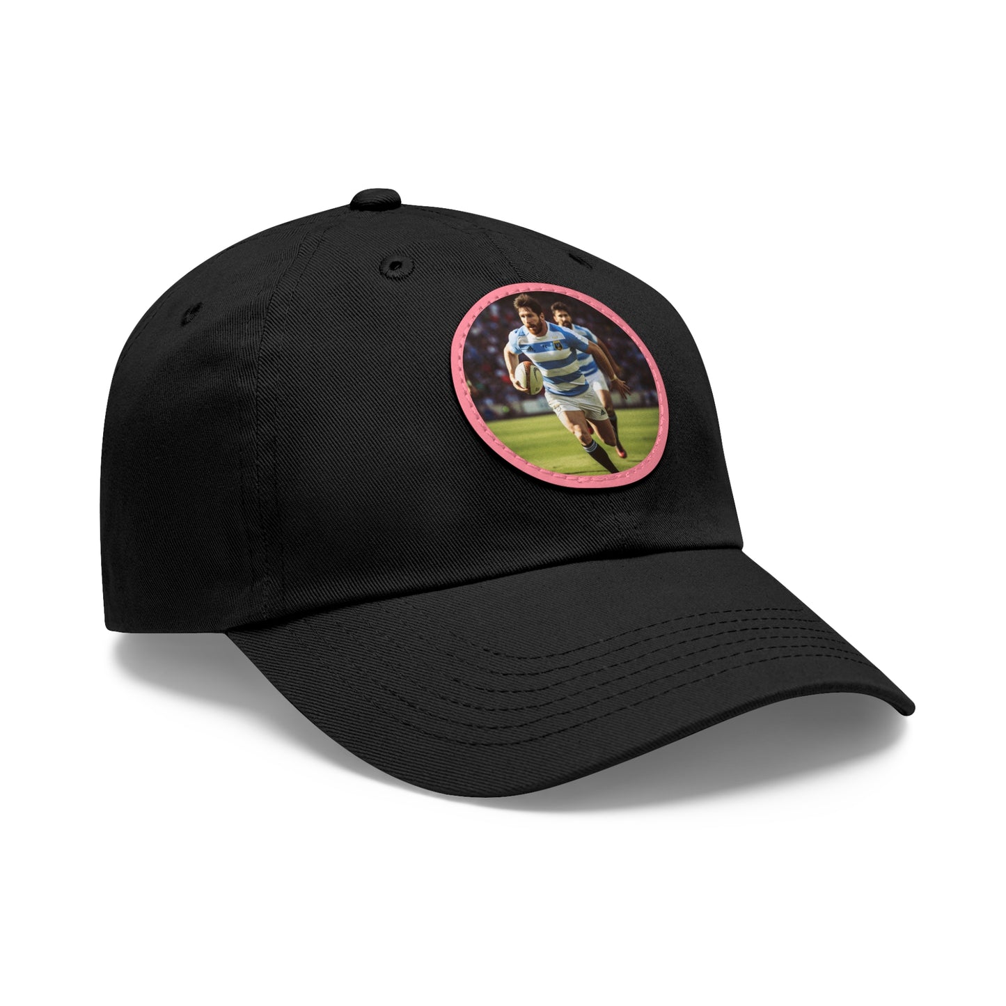 Rugby Messi Round Leather Patch Hat