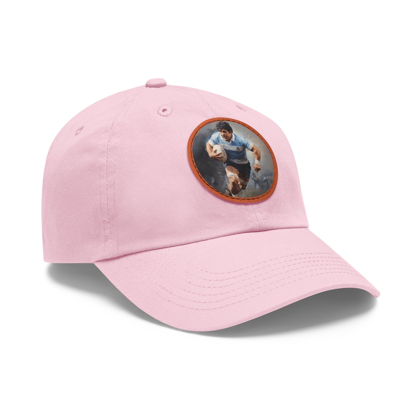 Rugby Maradona Round Leather Patch Hat
