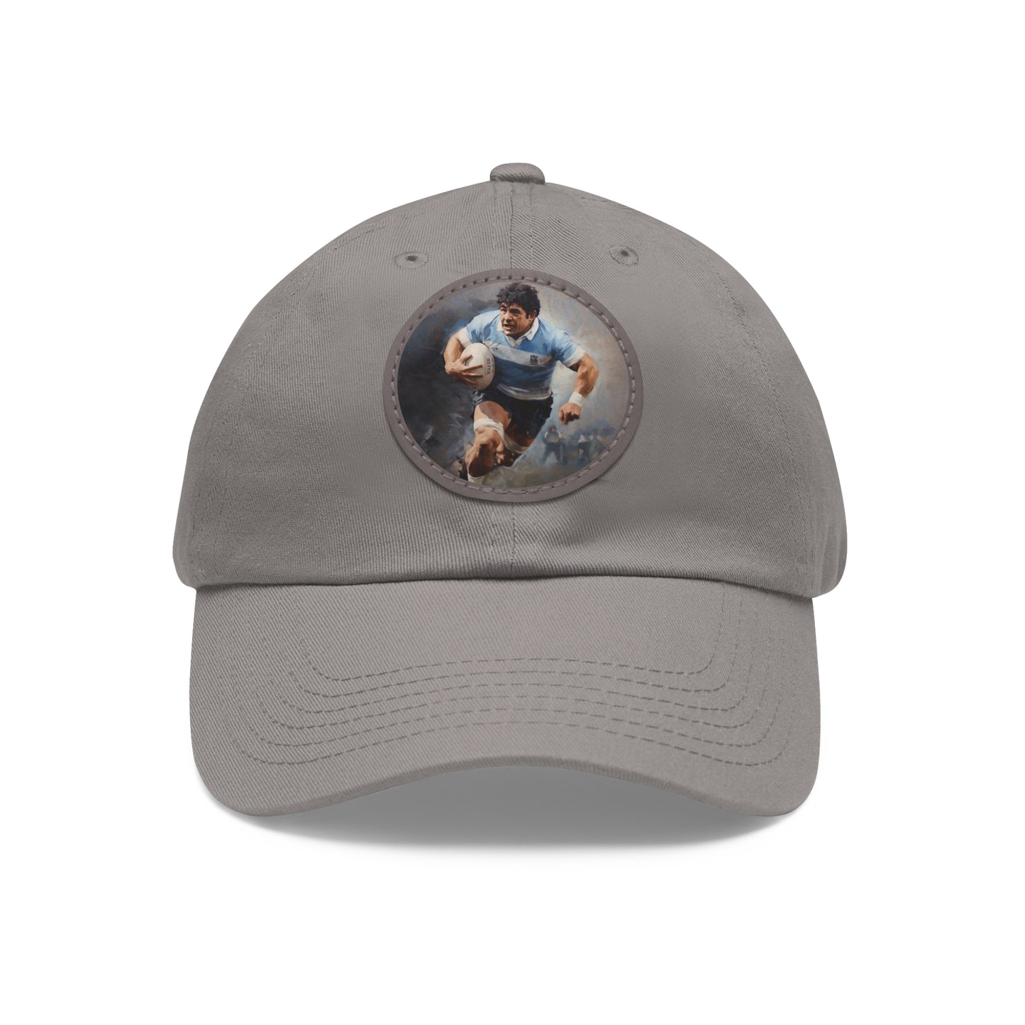 Rugby Maradona Round Leather Patch Hat