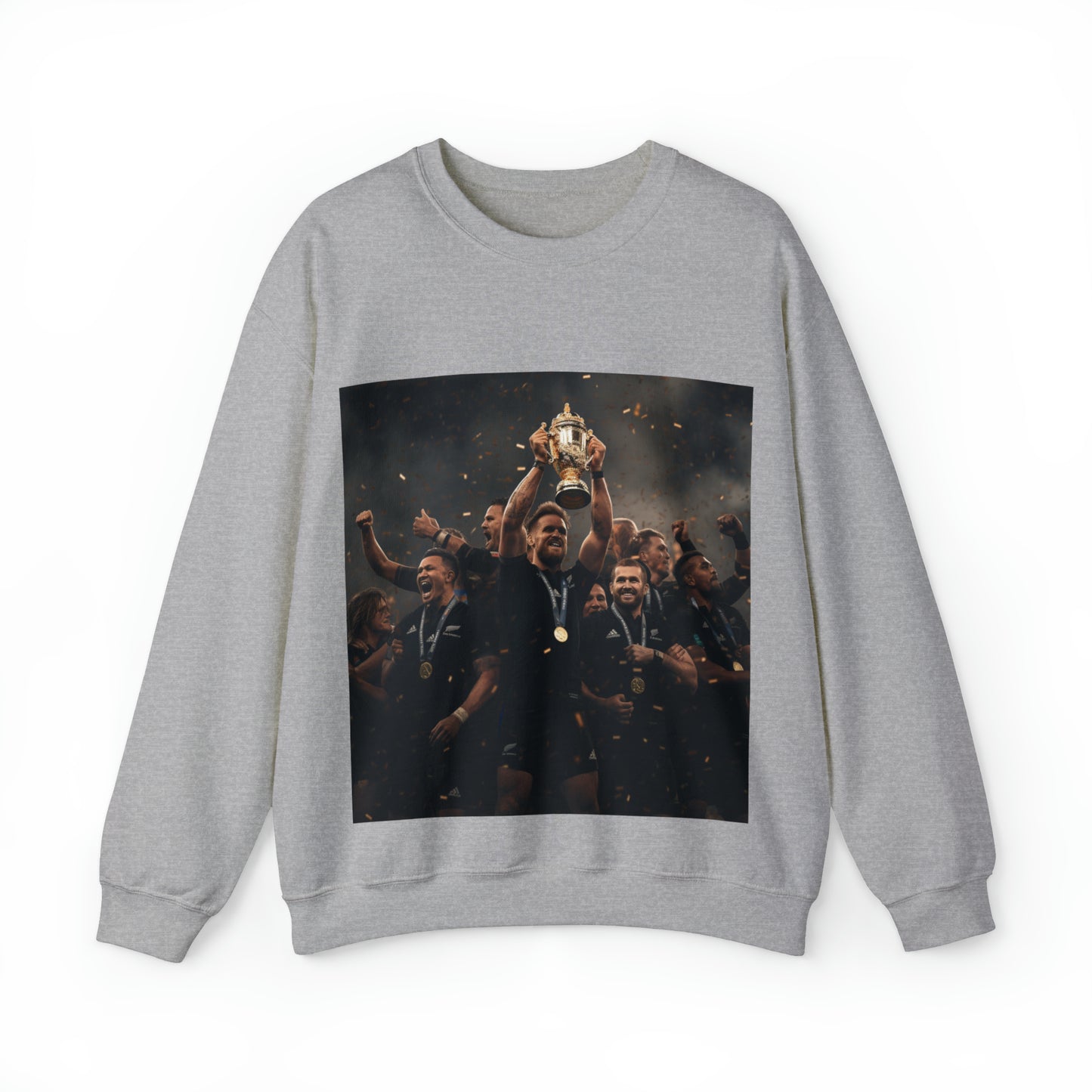 All Blacks lifting World Cup - light sweatshirts