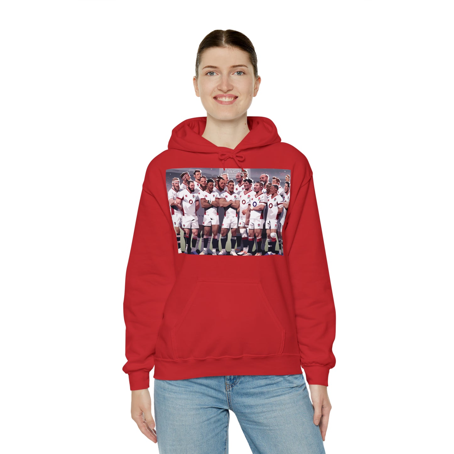 England Full Team - dark hoodies