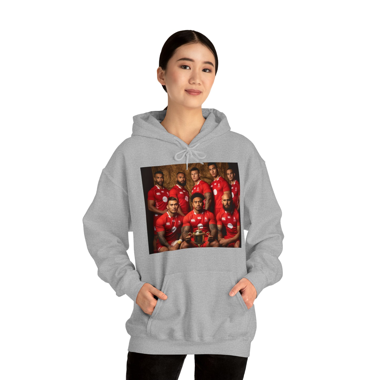 Tonga RWC photoshoot - light hoodies