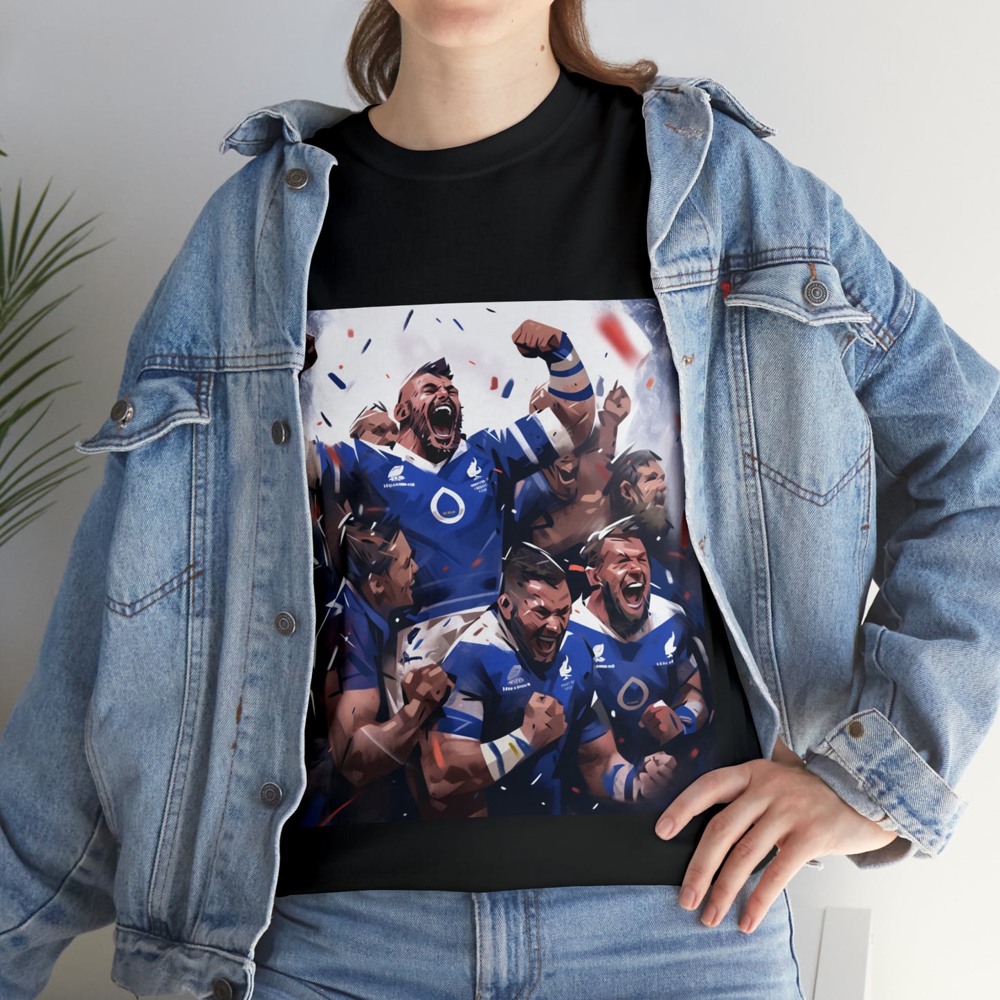 France Celebrating - dark shirts