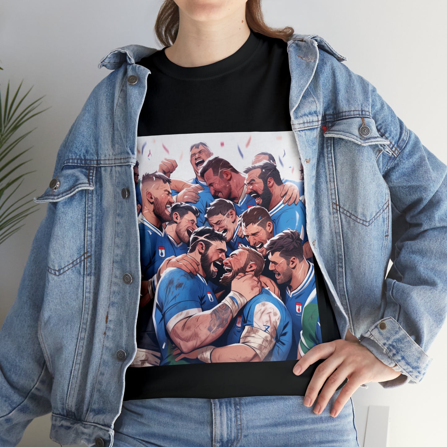 Post Match Italy - dark shirts