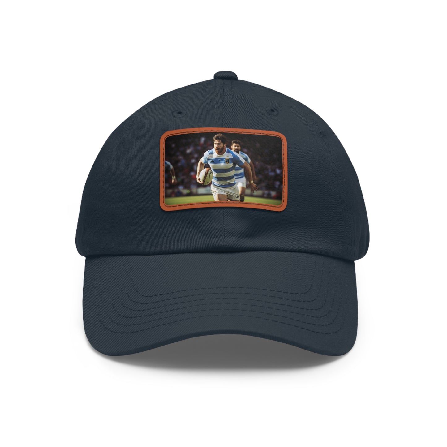 Rugby Messi Rectangle Leather Patch Hat