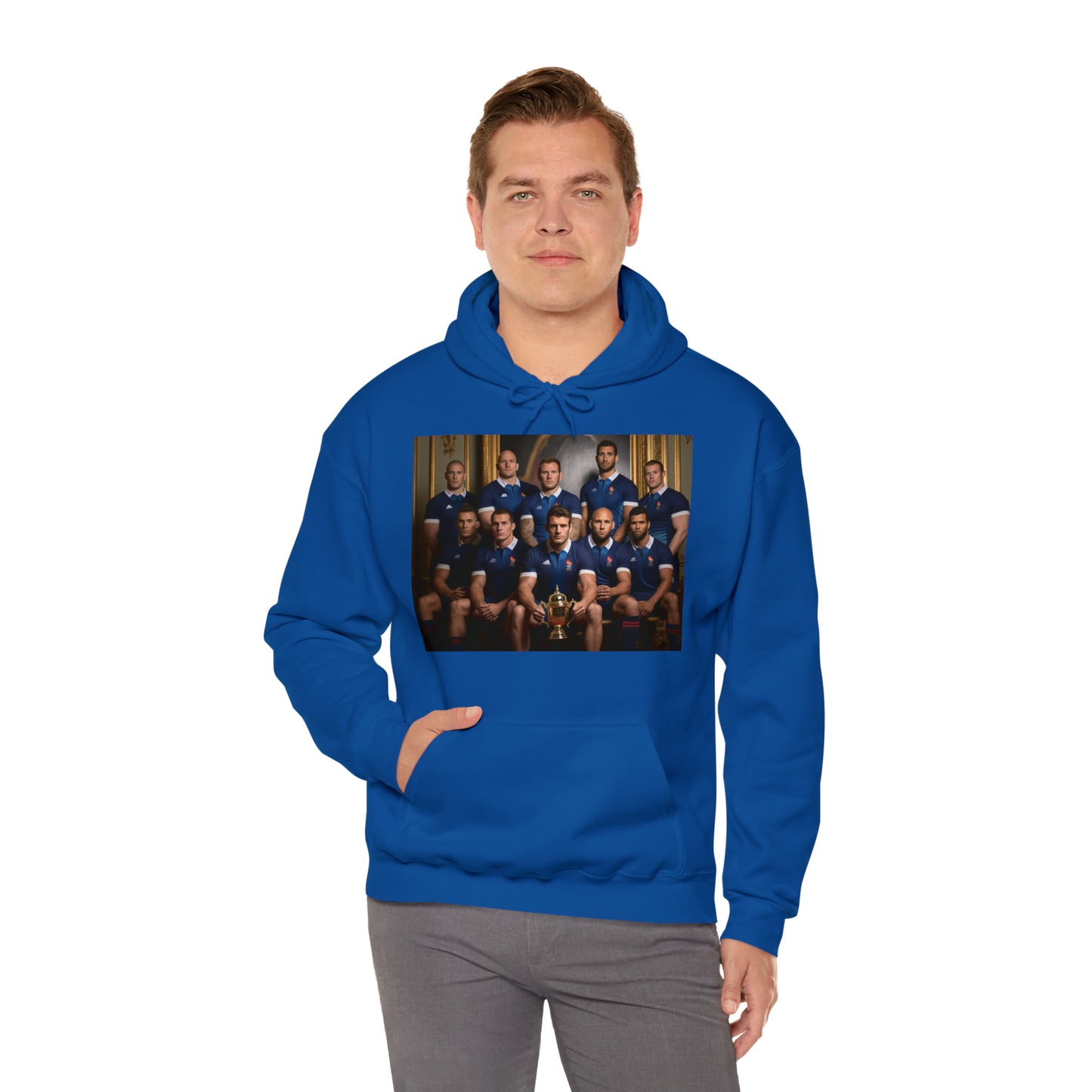 France World Cup Photoshoot - dark hoodies