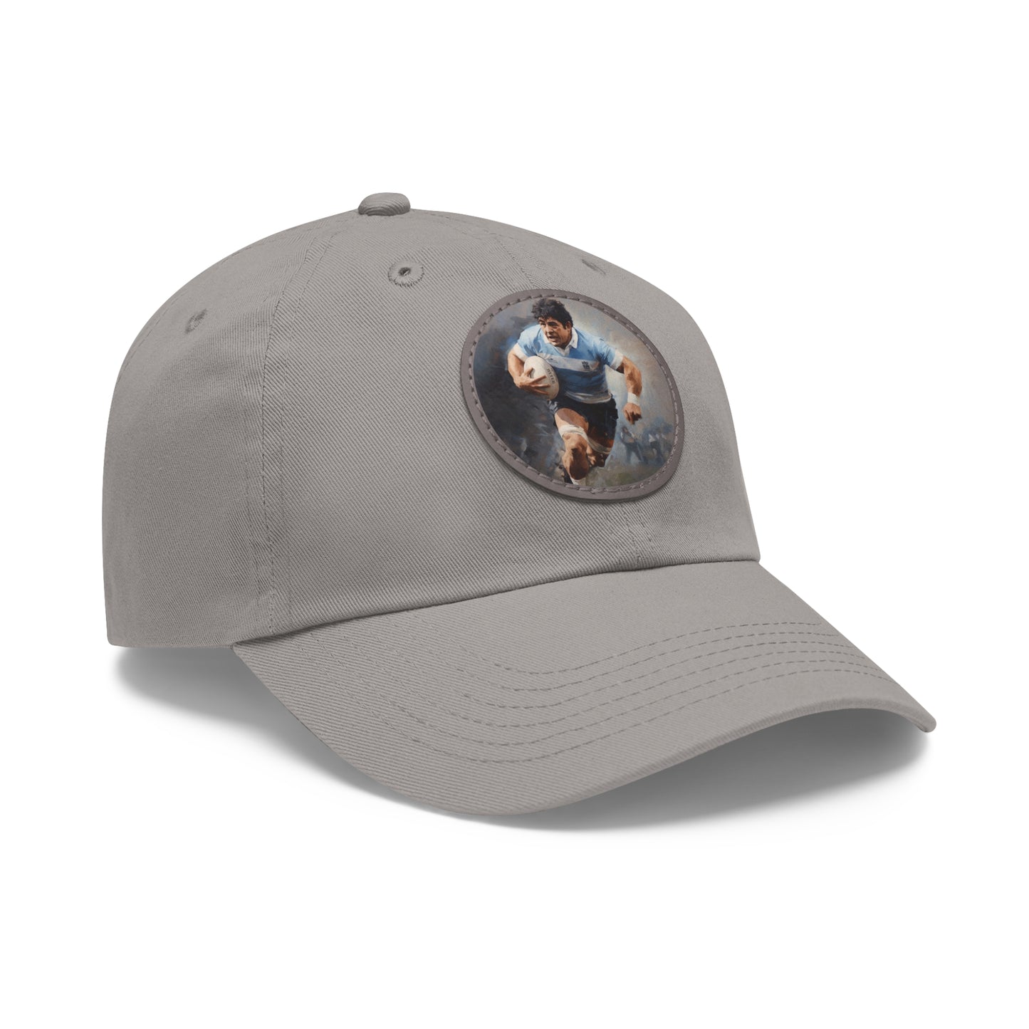 Rugby Maradona Round Leather Patch Hat