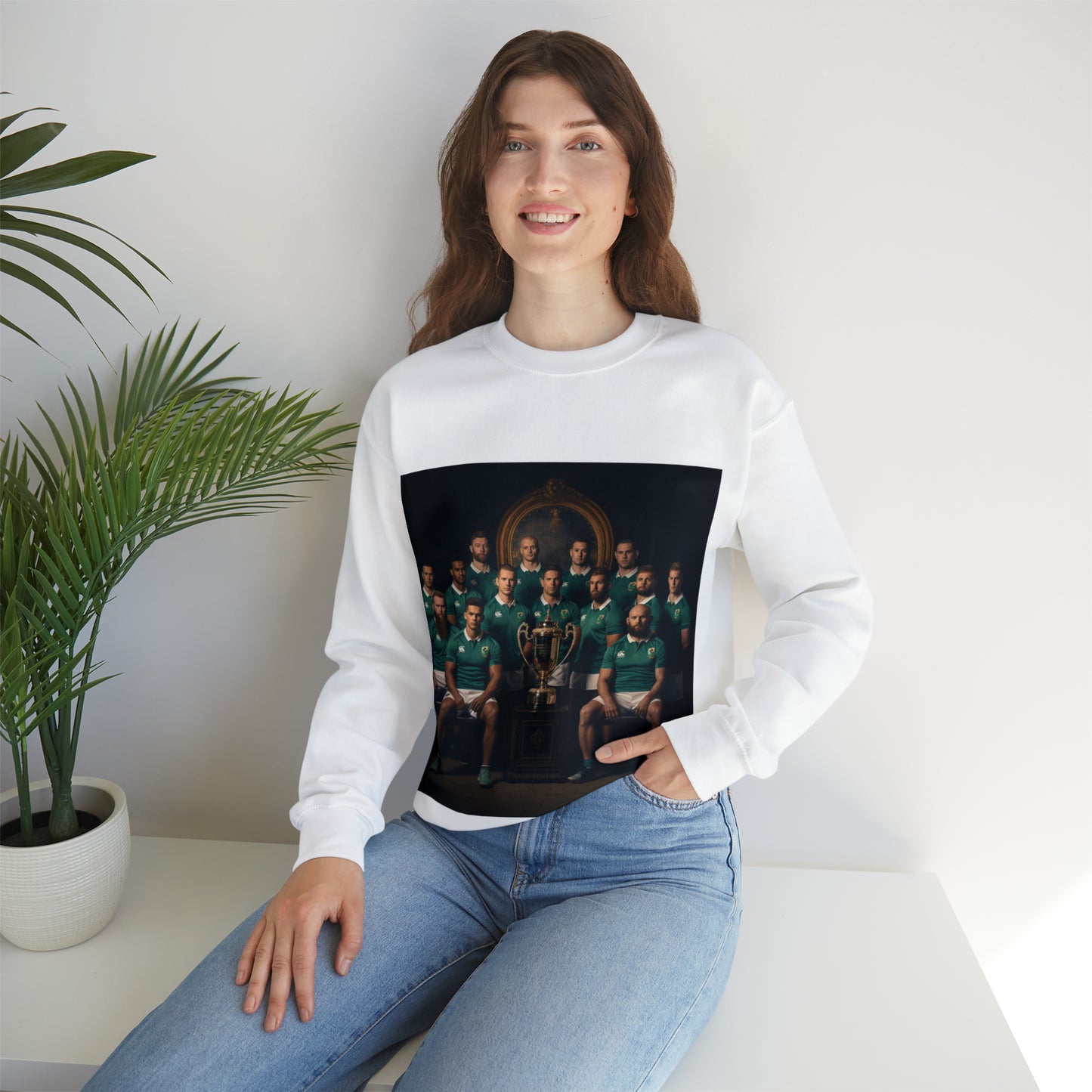 Ireland World Cup photoshoot - light sweatshirts
