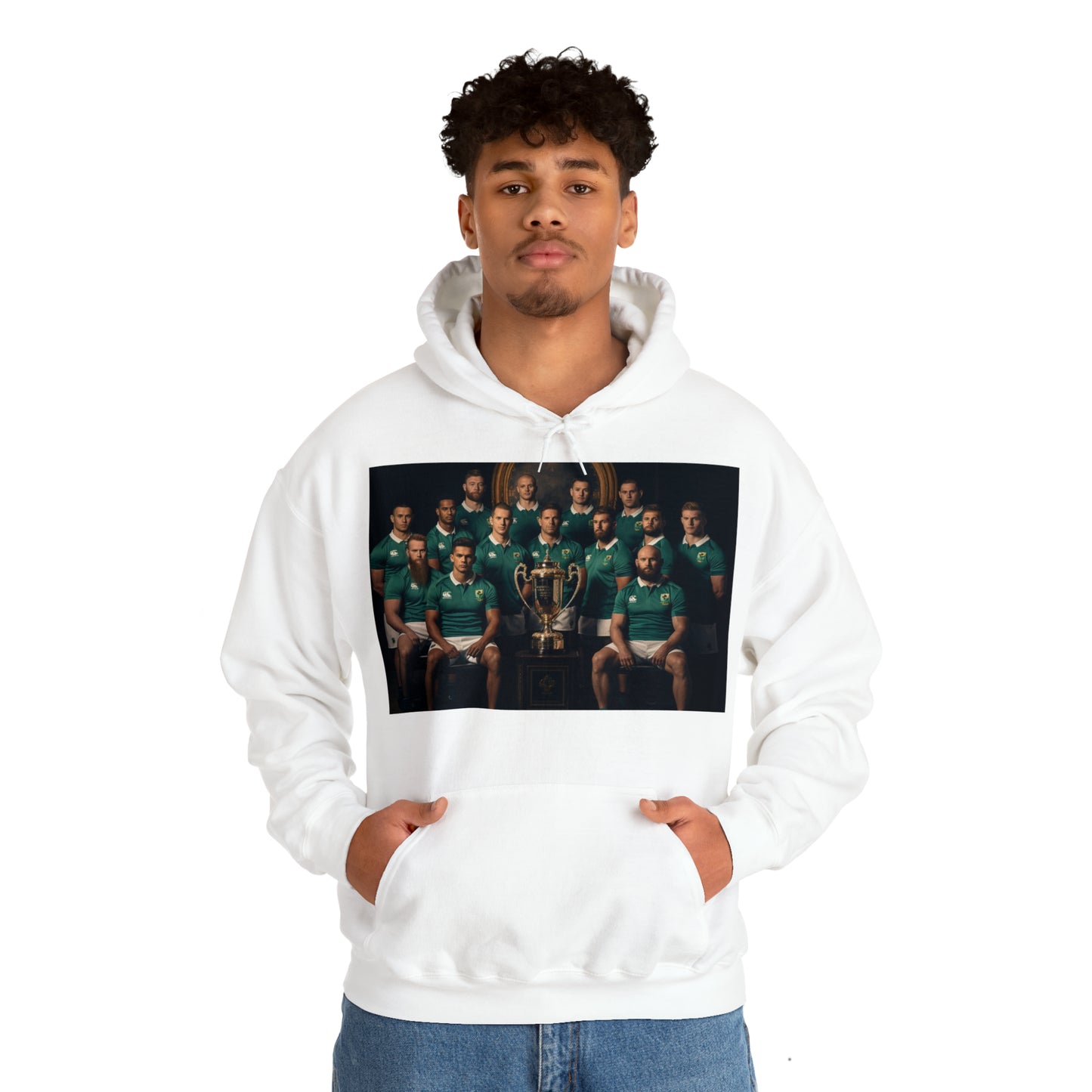 Ireland World Cup photoshoot - light hoodies