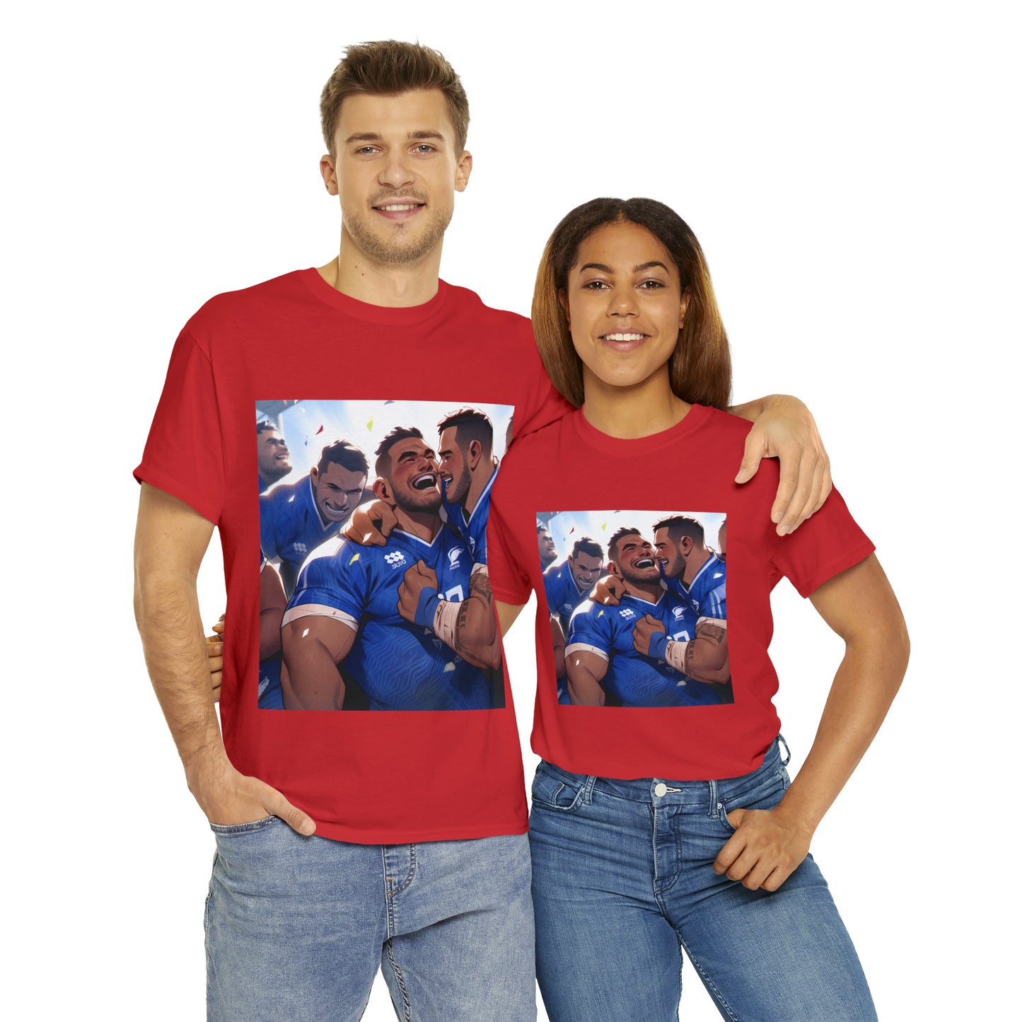 Post Match Samoa - dark shirts