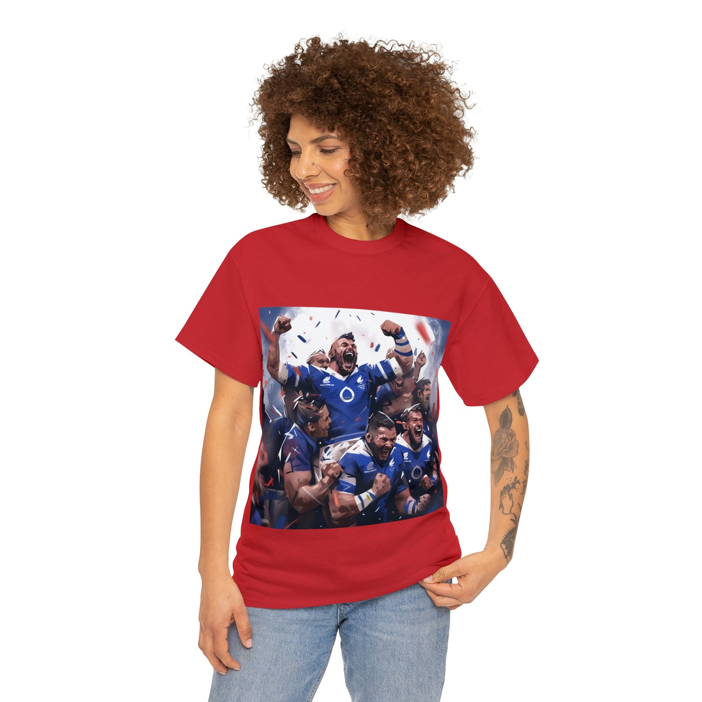 France Celebrating - dark shirts