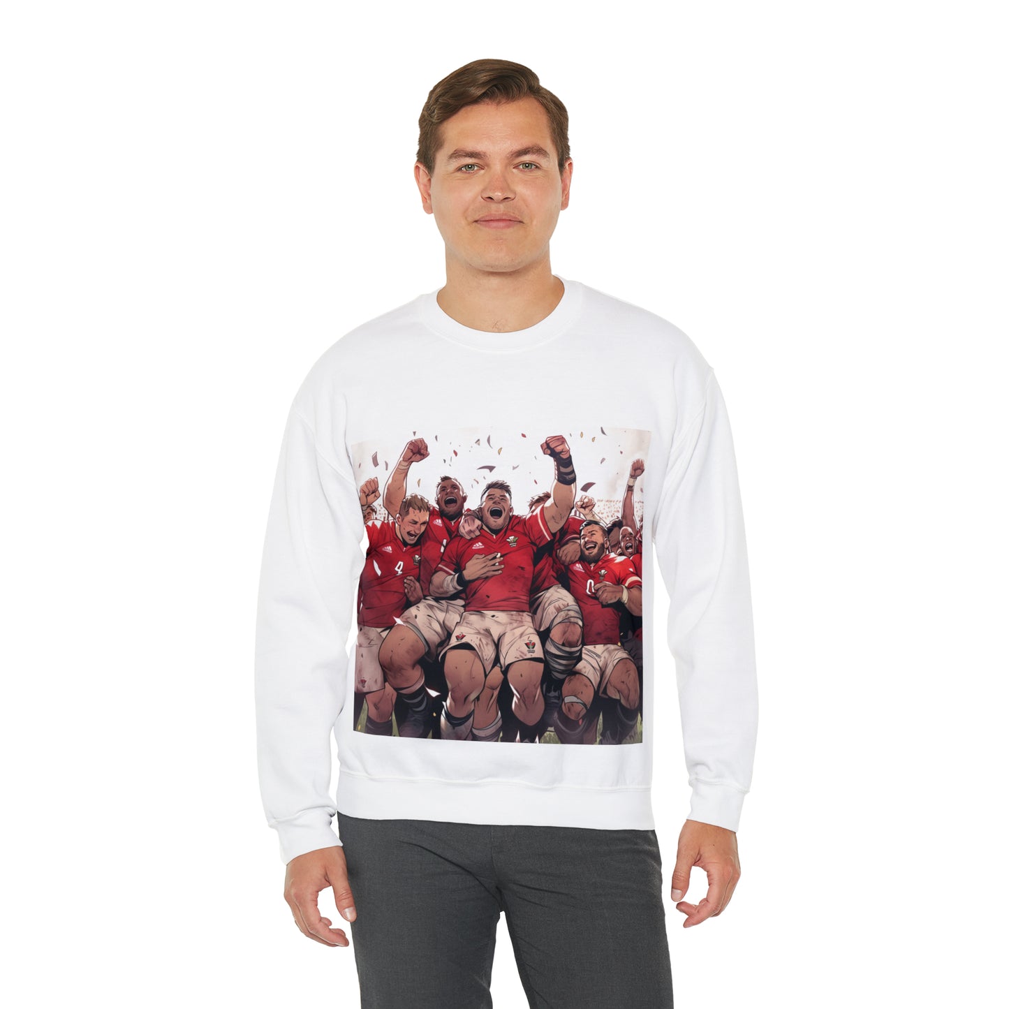 Wales Celebrating - light sweatshirts