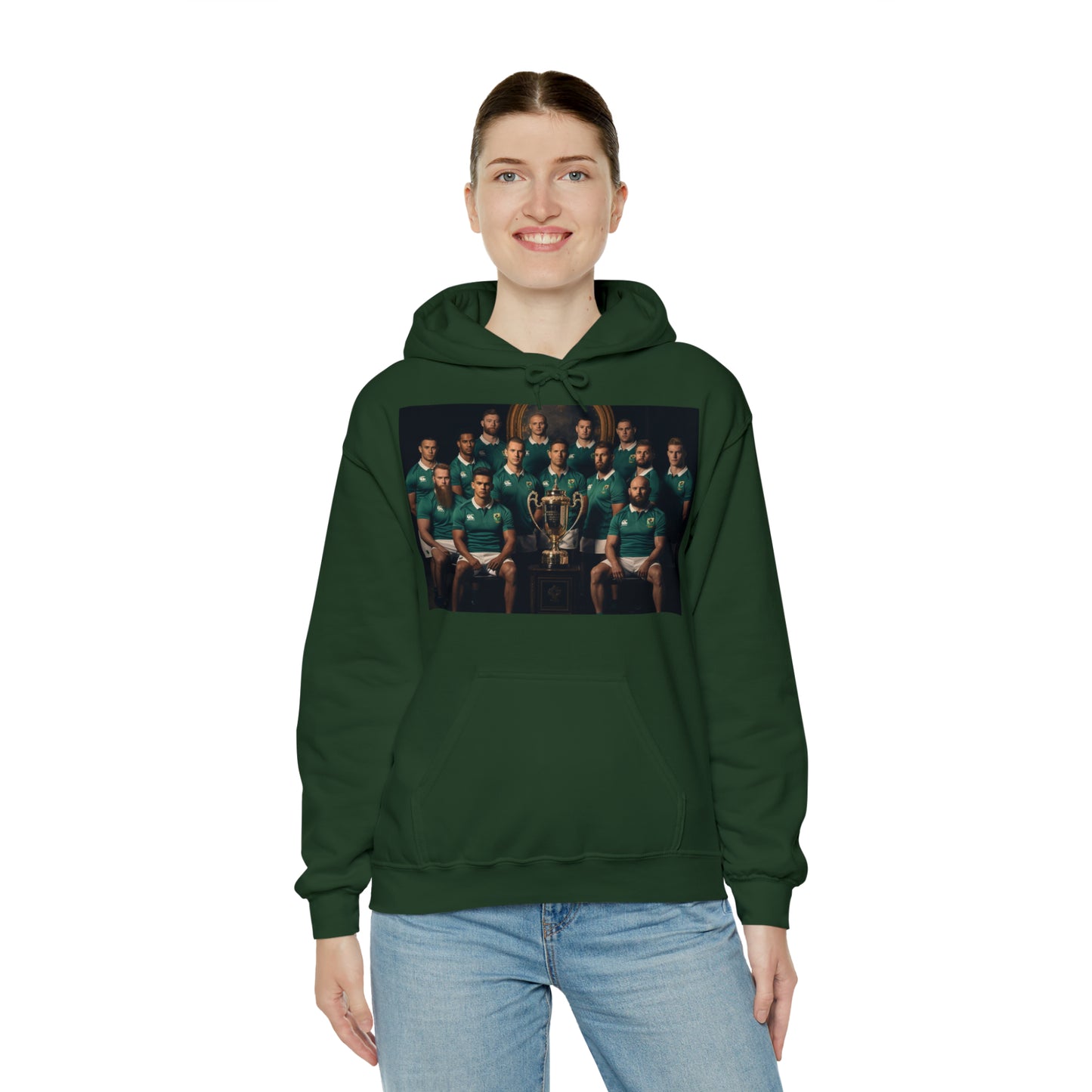 Ireland World Cup photoshoot - dark hoodies