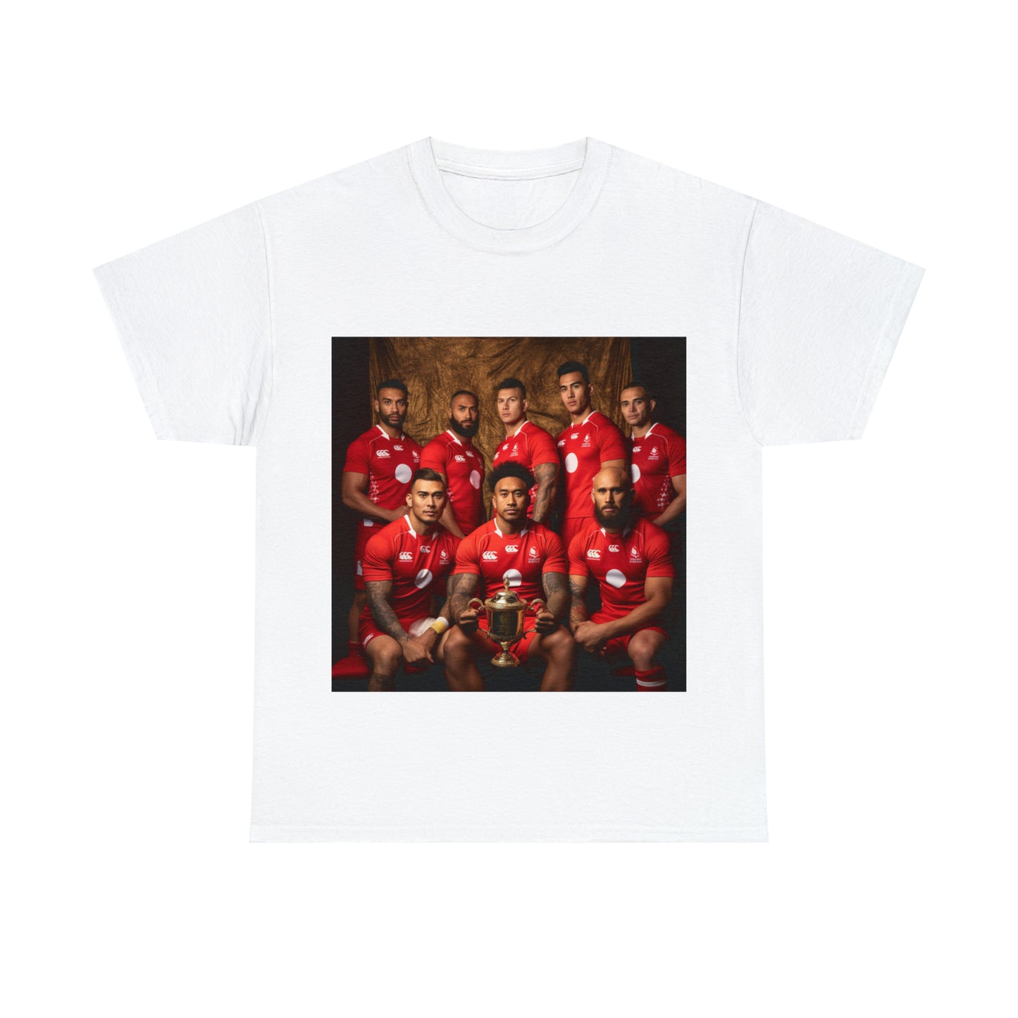 Tonga RWC photoshoot - light shirts