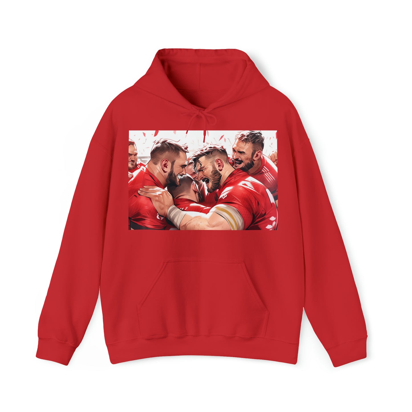 Post Match Wales - dark hoodies