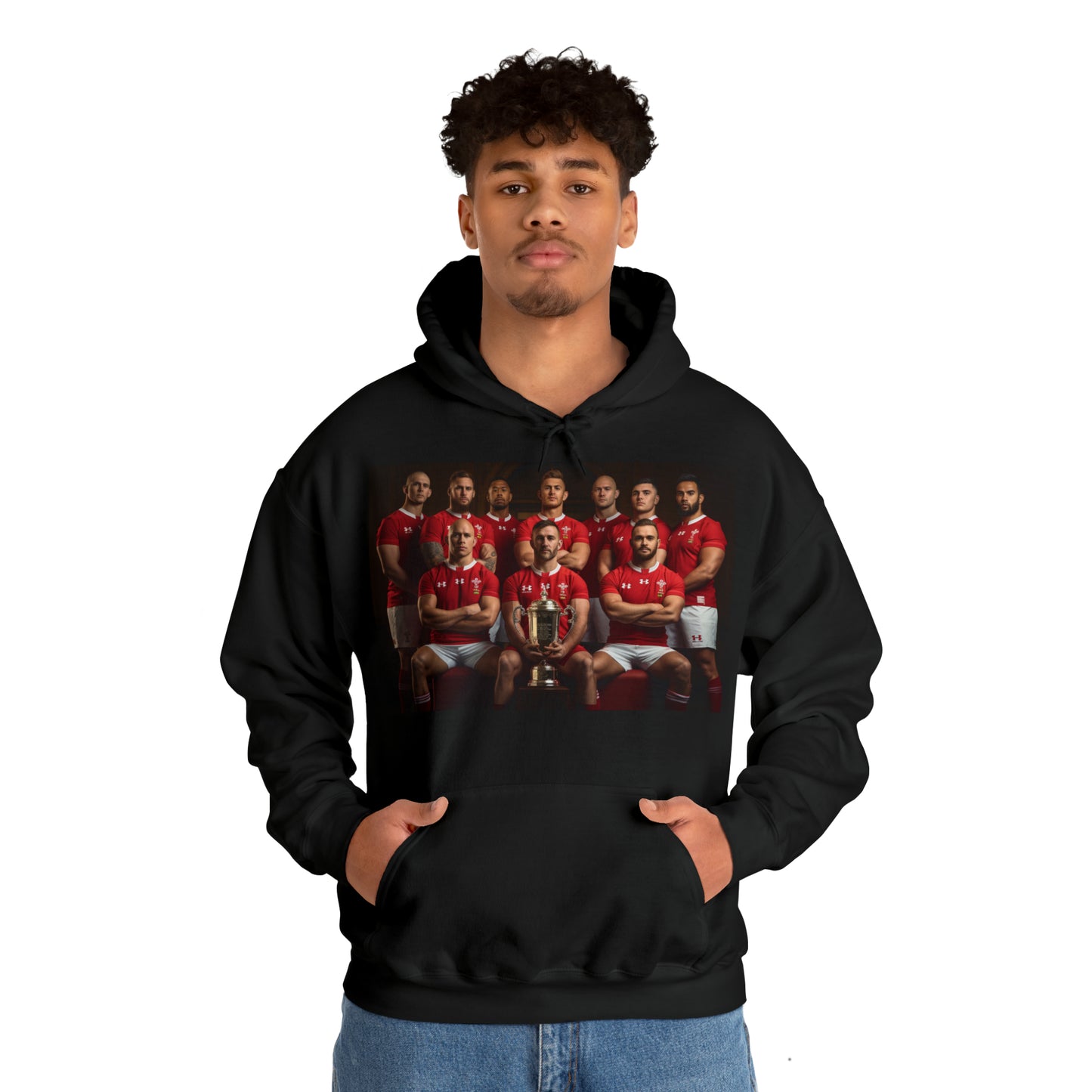 Wales RWC Photoshoot - dark hoodies