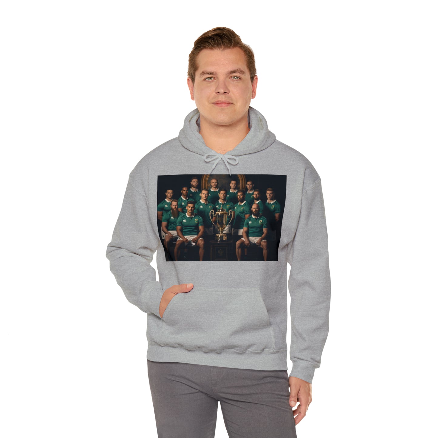 Ireland World Cup photoshoot - light hoodies