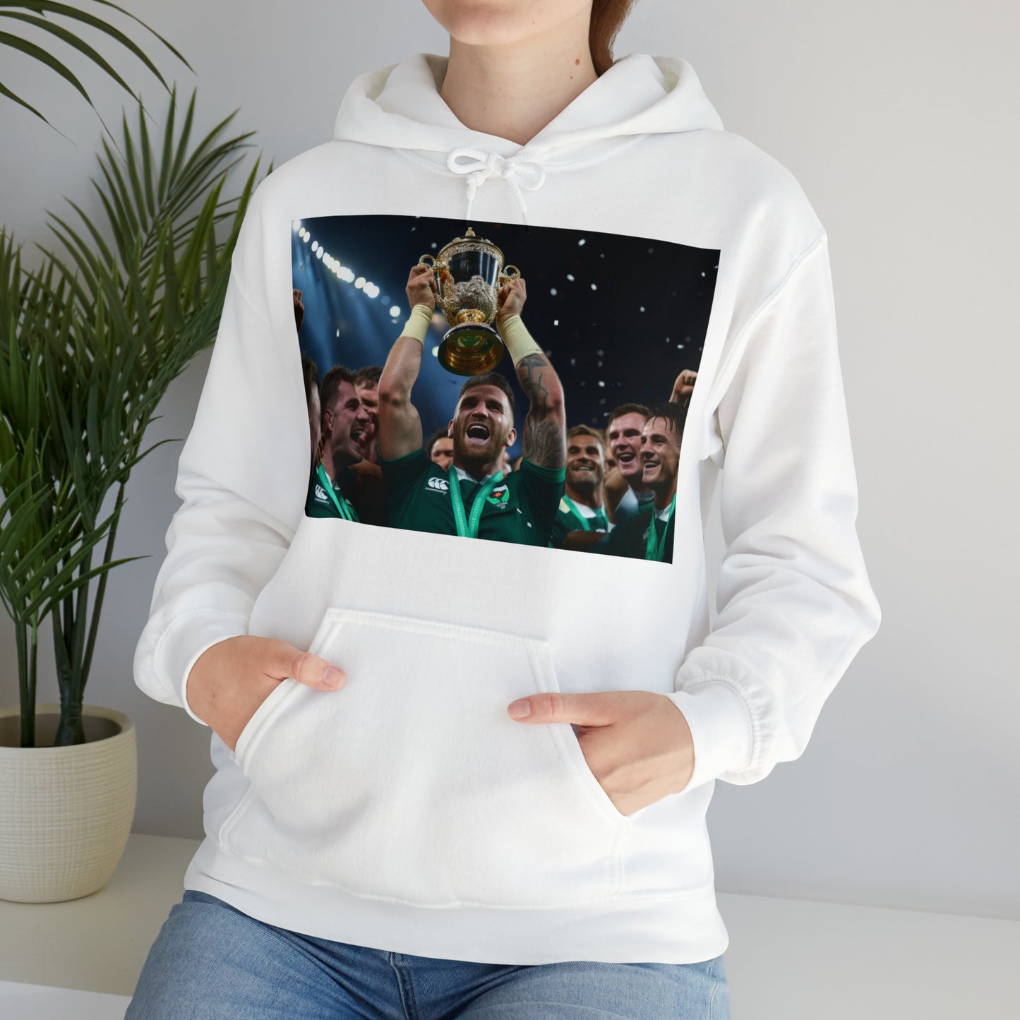 Ireland lifting the RWC - light hoodies