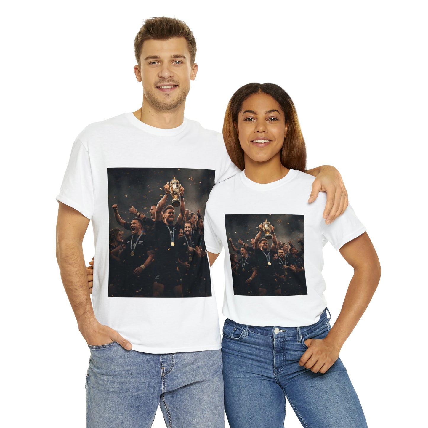 All Blacks lifting World Cup - light shirts