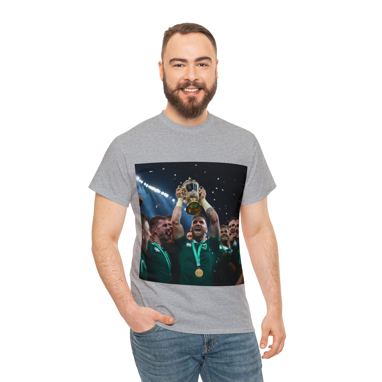 Ireland lifting the RWC - light shirts