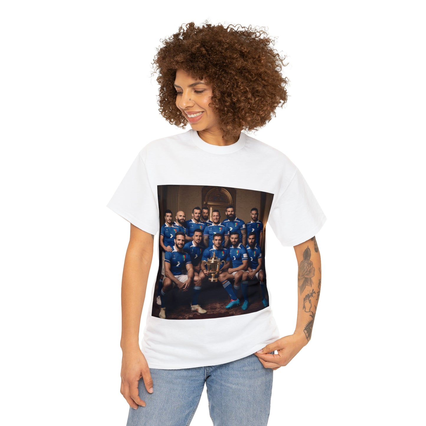 Italy World Cup photoshoot - light shirts