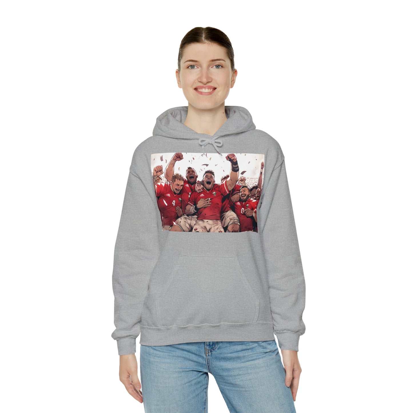 Wales Celebrating - light hoodies