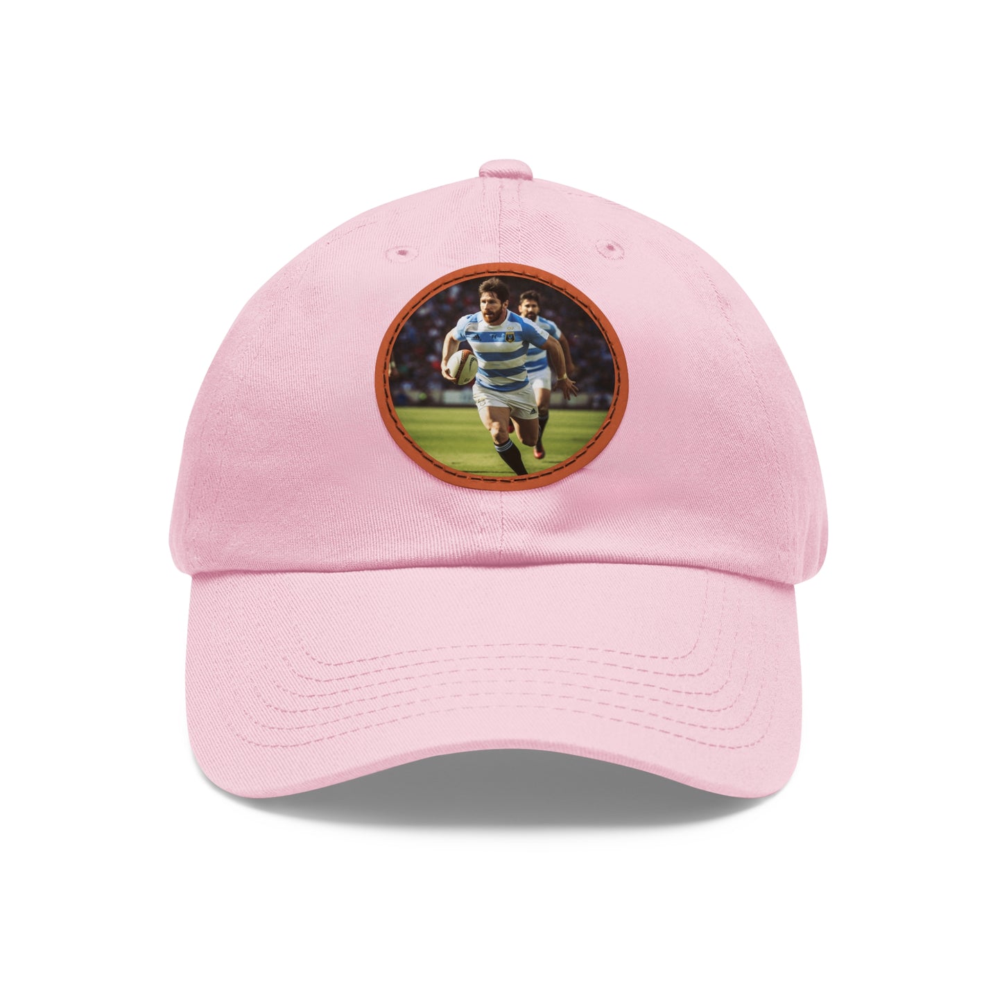 Rugby Messi Round Leather Patch Hat