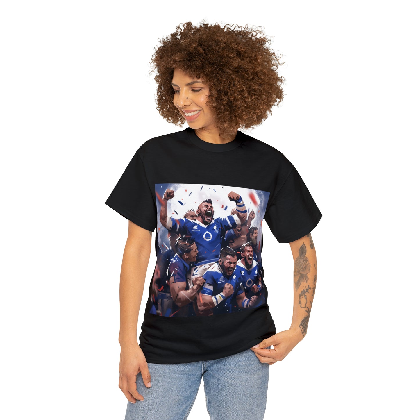 France Celebrating - dark shirts