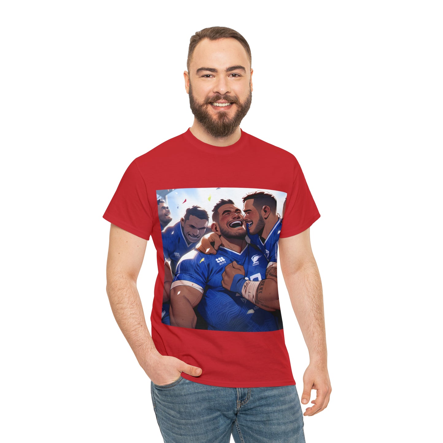 Post Match Samoa - dark shirts