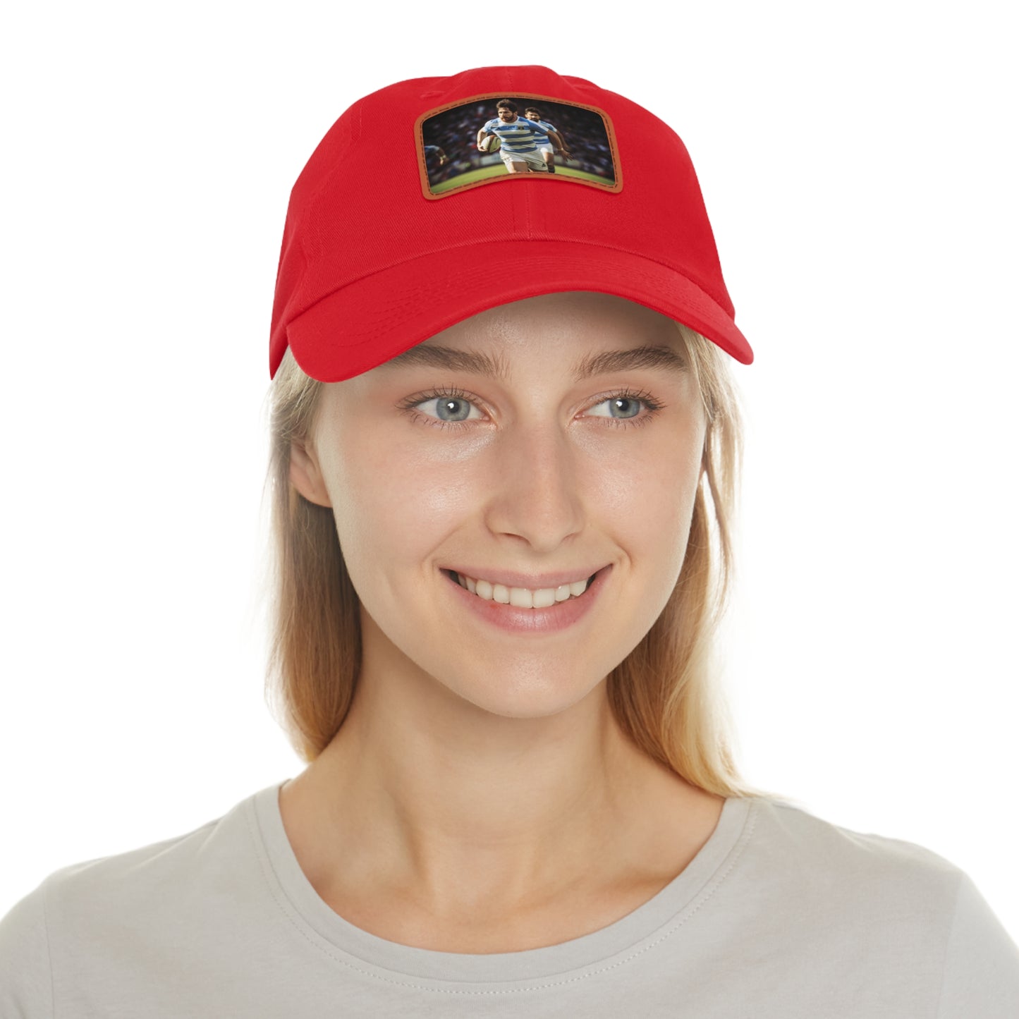Rugby Messi Rectangle Leather Patch Hat