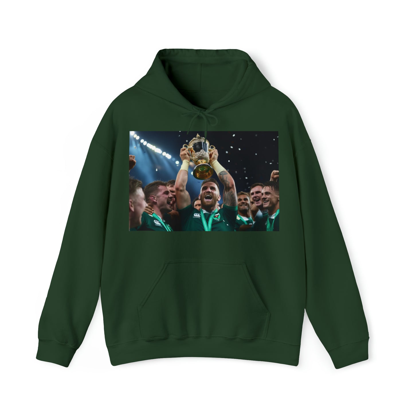 Ireland lifting the RWC - dark hoodies