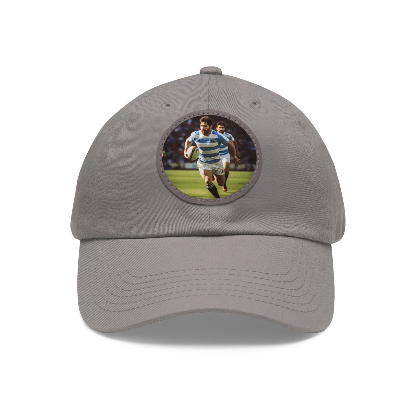 Rugby Messi Round Leather Patch Hat