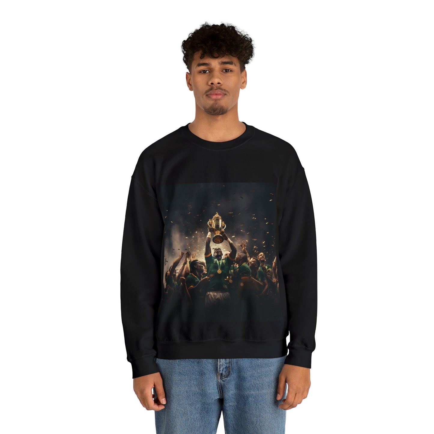 Springboks lifting RWC - black sweatshirt