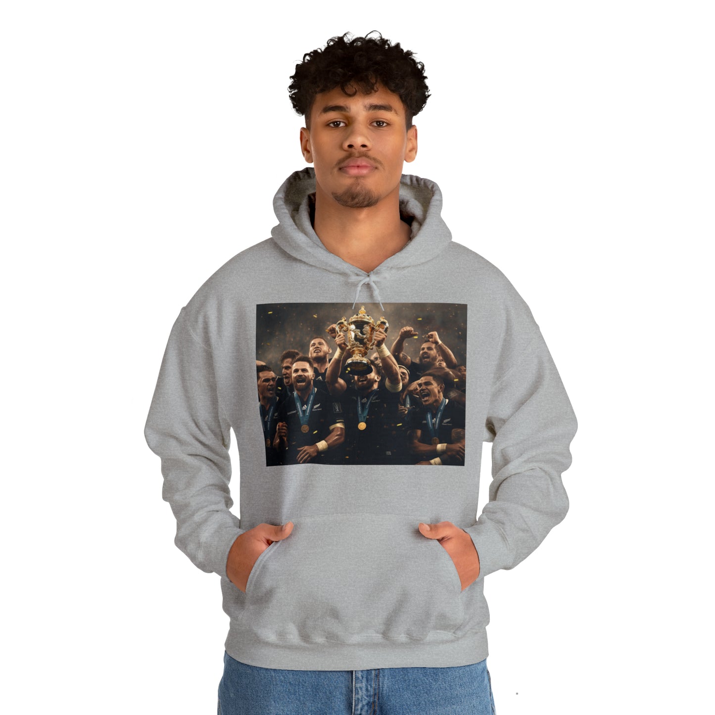 All Blacks World Cup Winners - light hoodies
