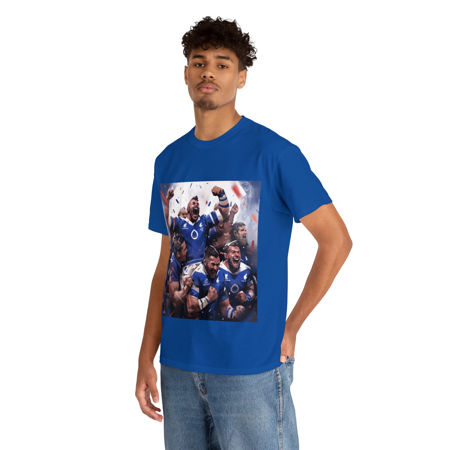 France Celebrating - dark shirts