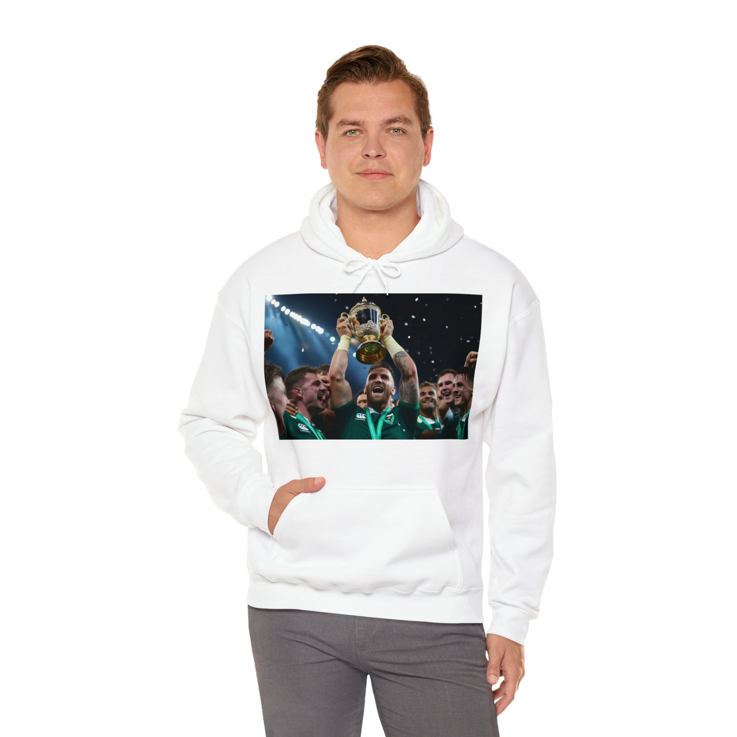 Ireland lifting the RWC - light hoodies